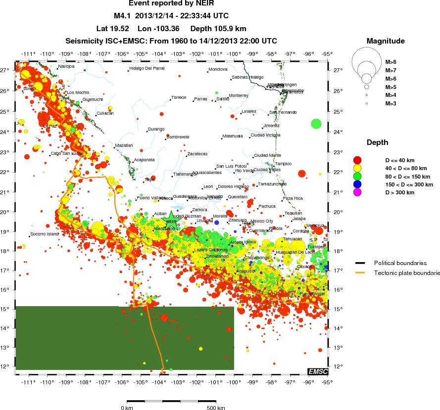 wide historical seismicity