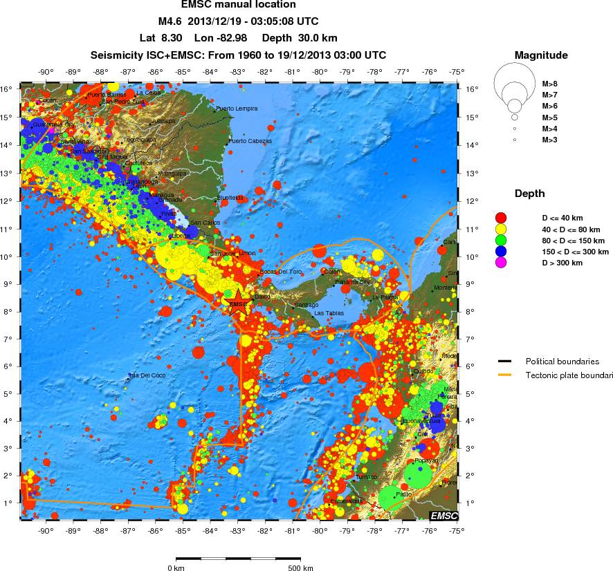 wide historical seismicity