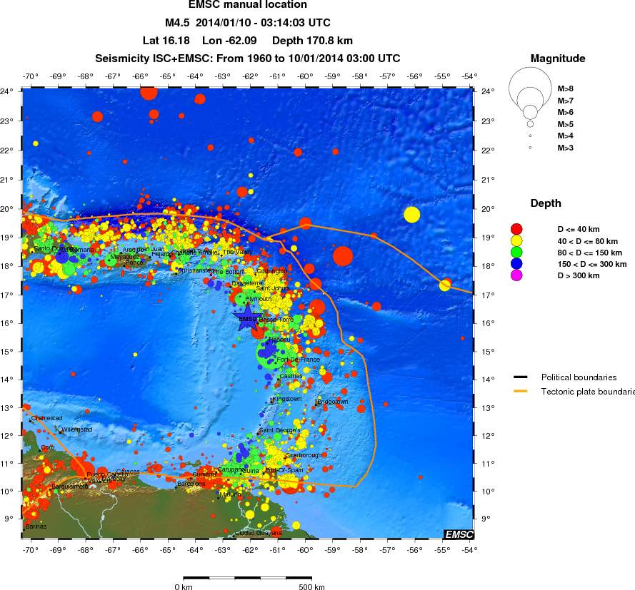 wide historical seismicity