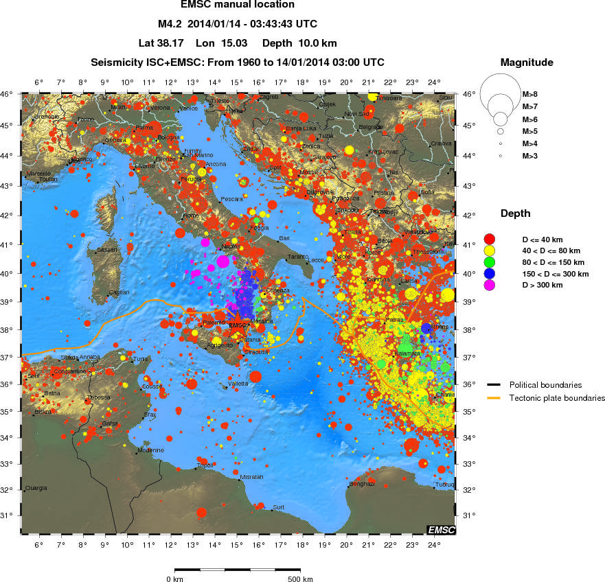 wide historical seismicity