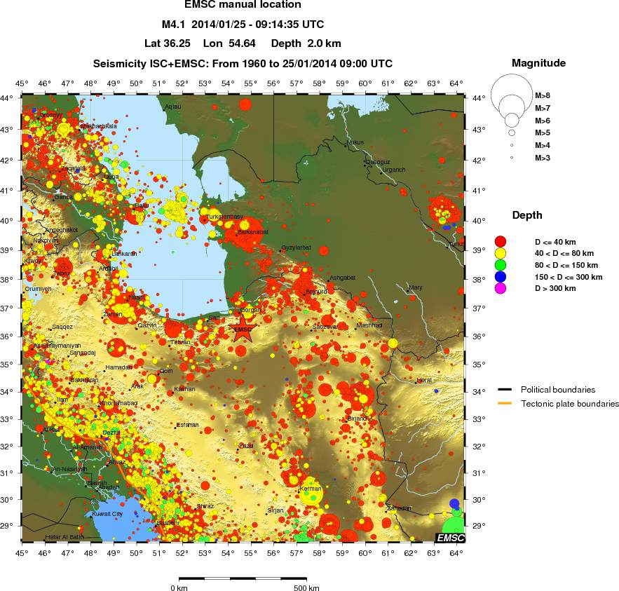 wide historical seismicity