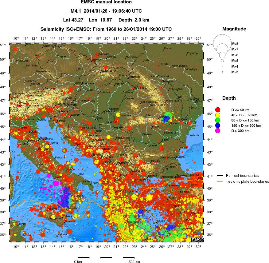 wide historical seismicity