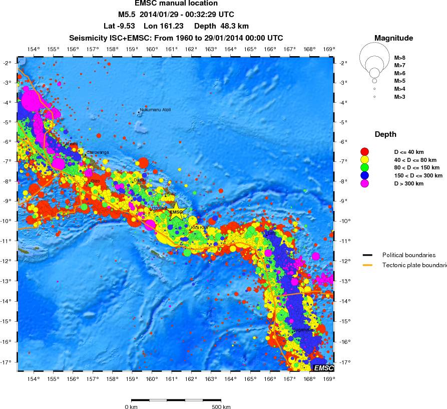wide historical seismicity