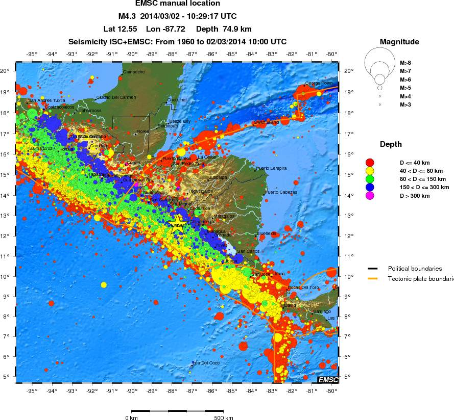 wide historical seismicity