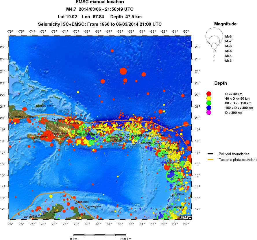 wide historical seismicity