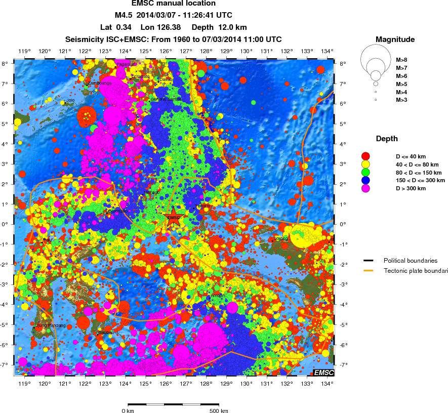 wide historical seismicity