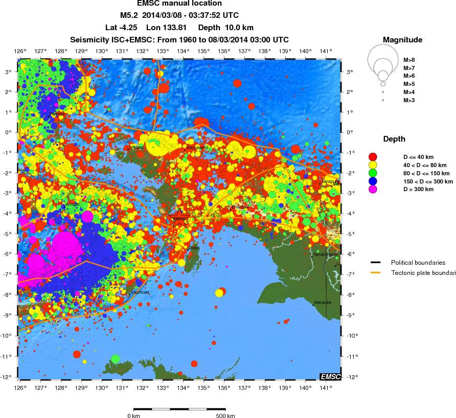 wide historical seismicity