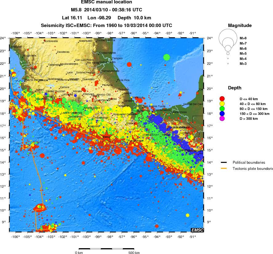 wide historical seismicity