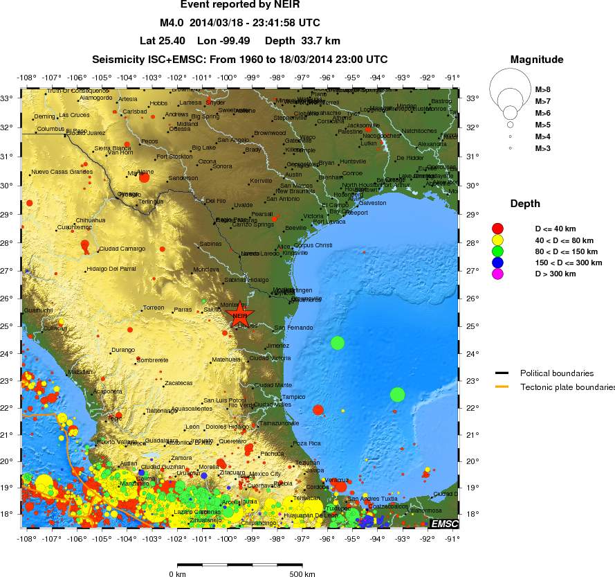wide historical seismicity