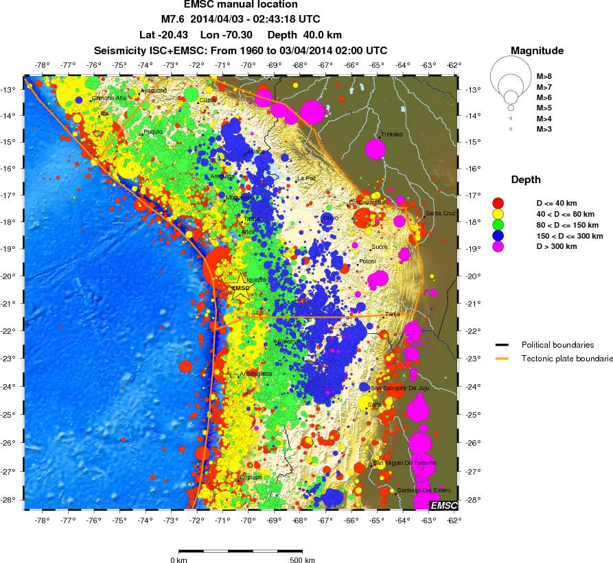 wide historical seismicity