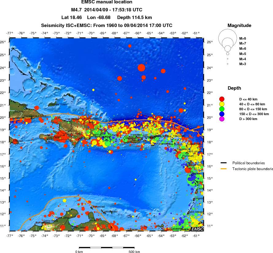 wide historical seismicity