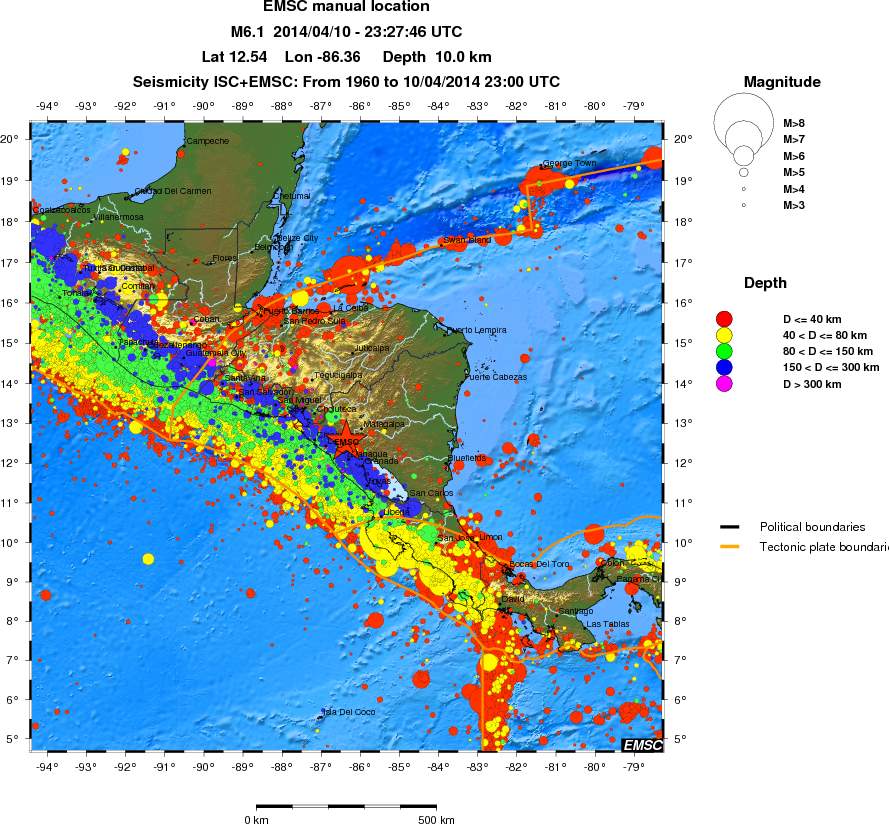 wide historical seismicity