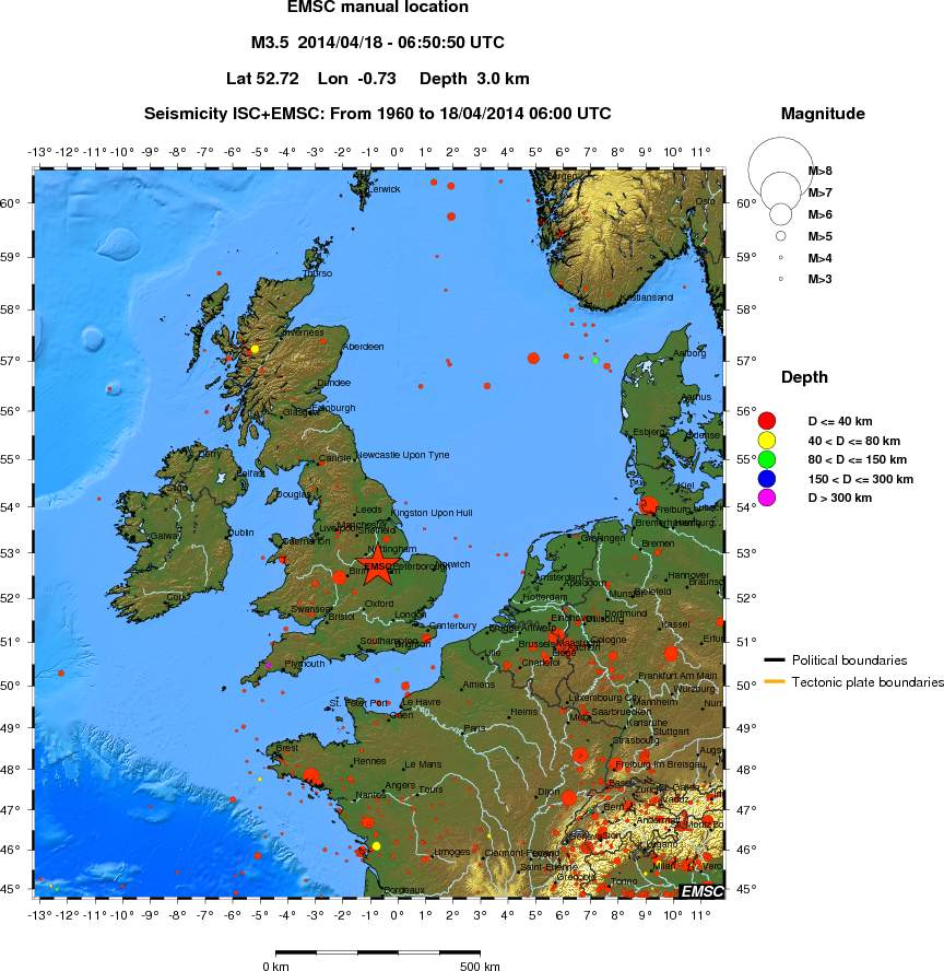 wide historical seismicity