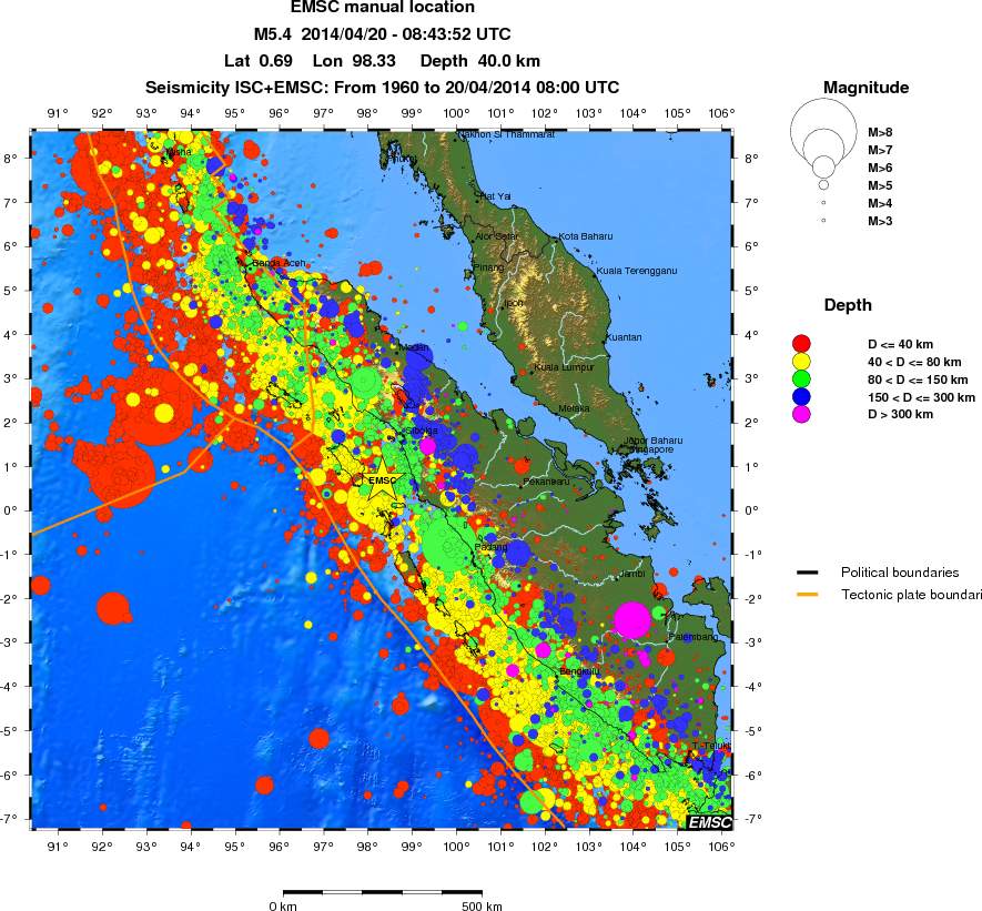 wide historical seismicity