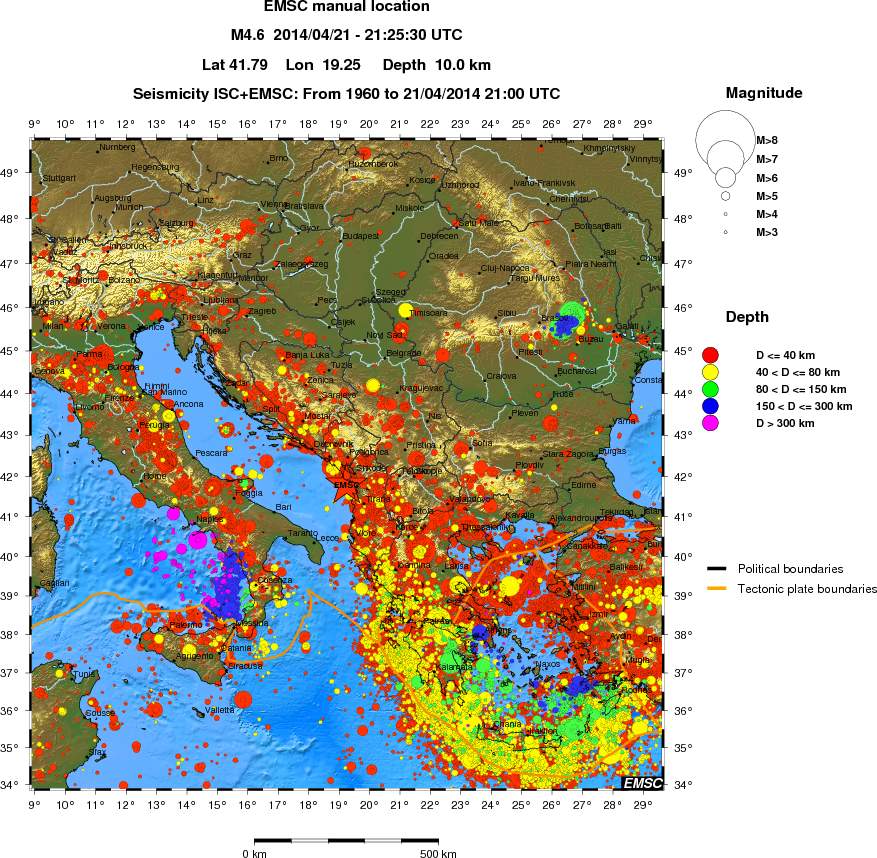wide historical seismicity