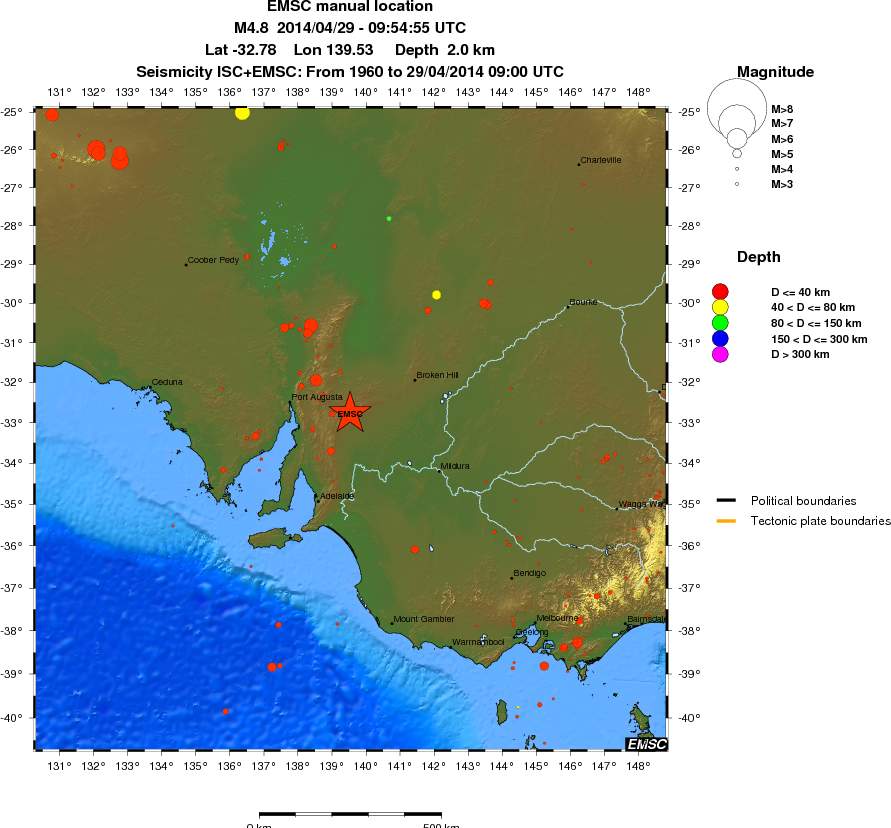 wide historical seismicity