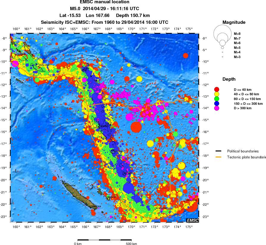 wide historical seismicity