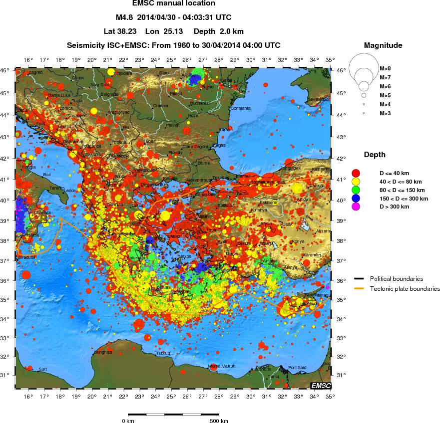 wide historical seismicity
