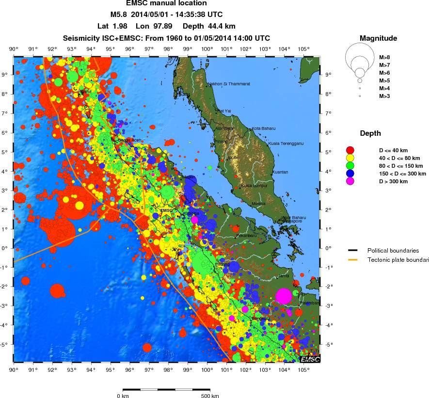 wide historical seismicity