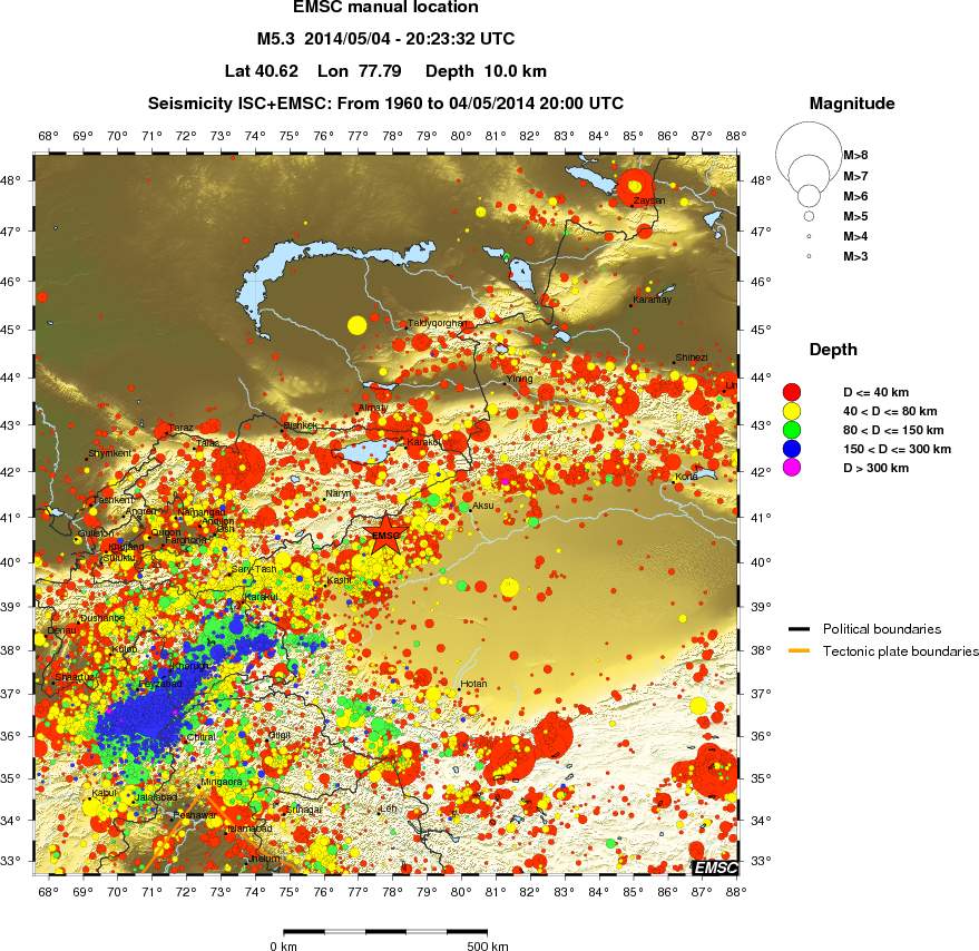 wide historical seismicity