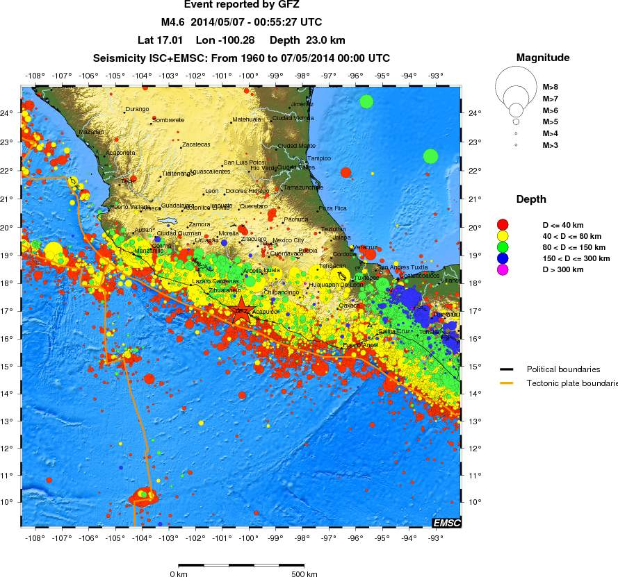 wide historical seismicity