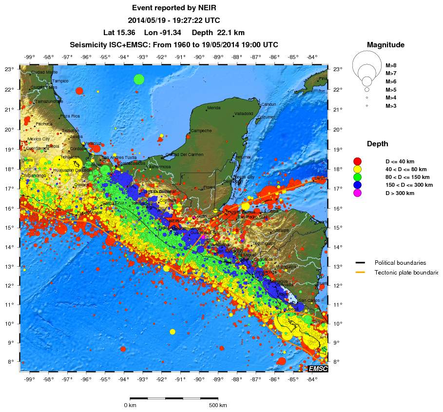 wide historical seismicity