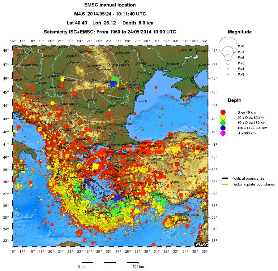 wide historical seismicity