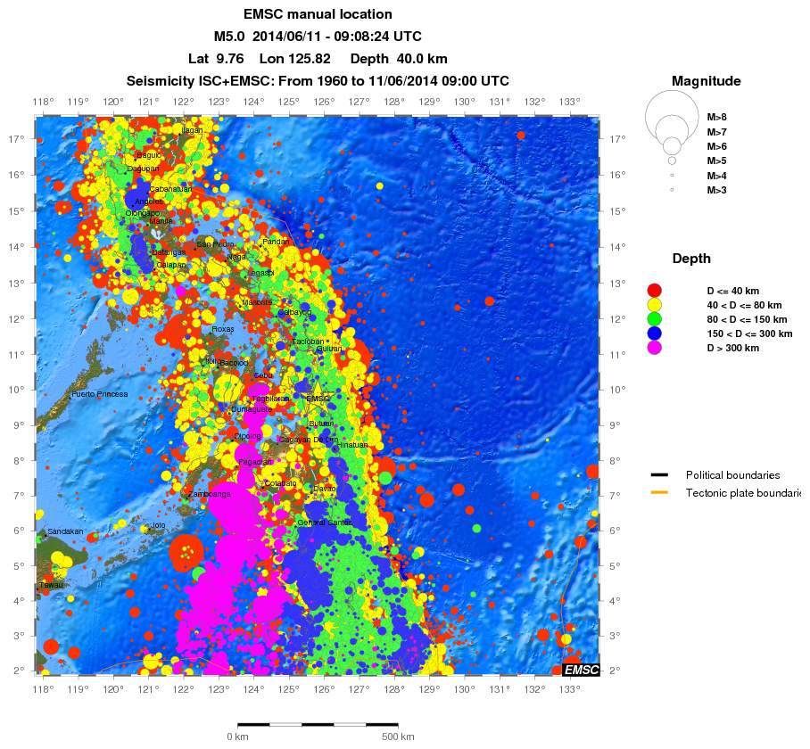 wide historical seismicity