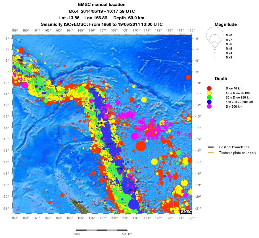 wide historical seismicity