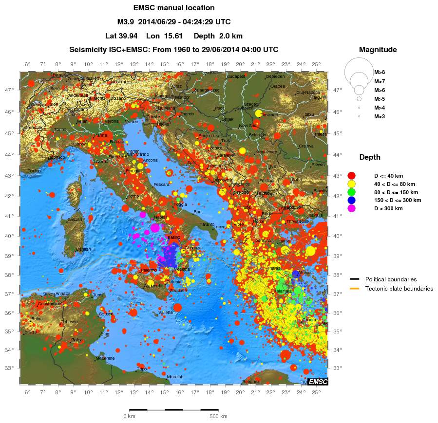 wide historical seismicity