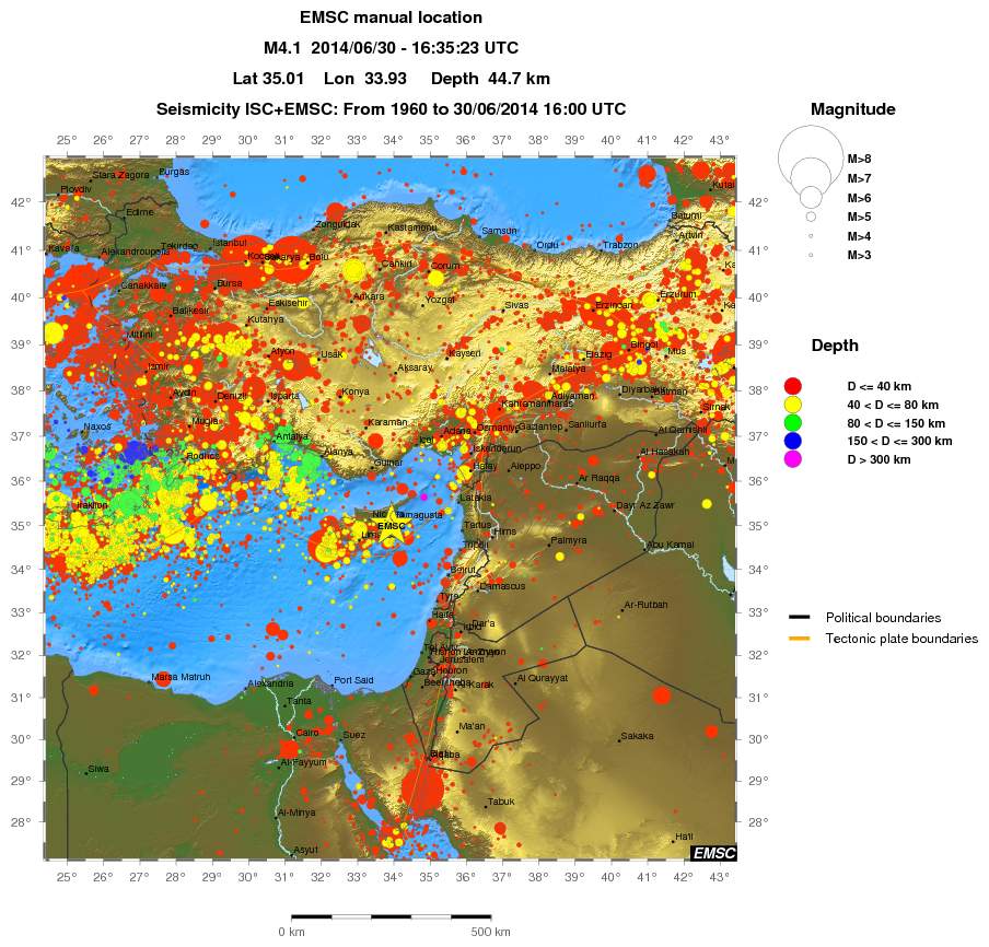 wide historical seismicity