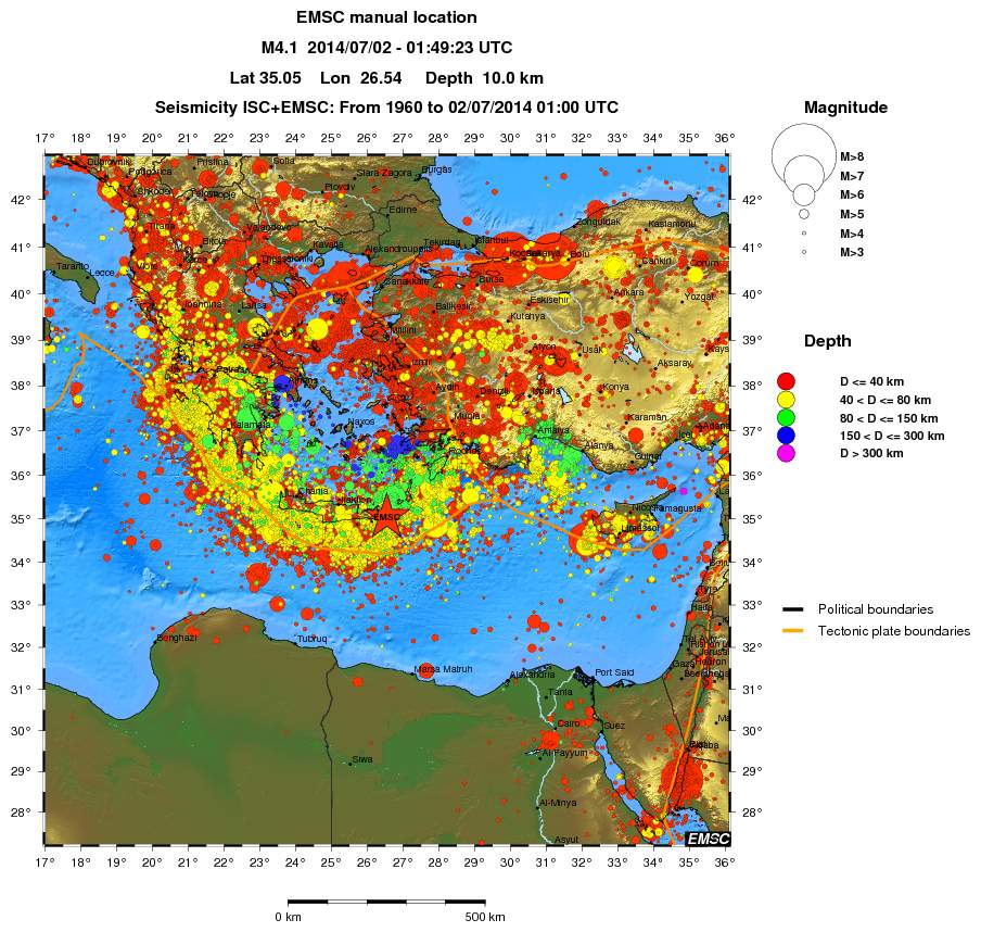 wide historical seismicity