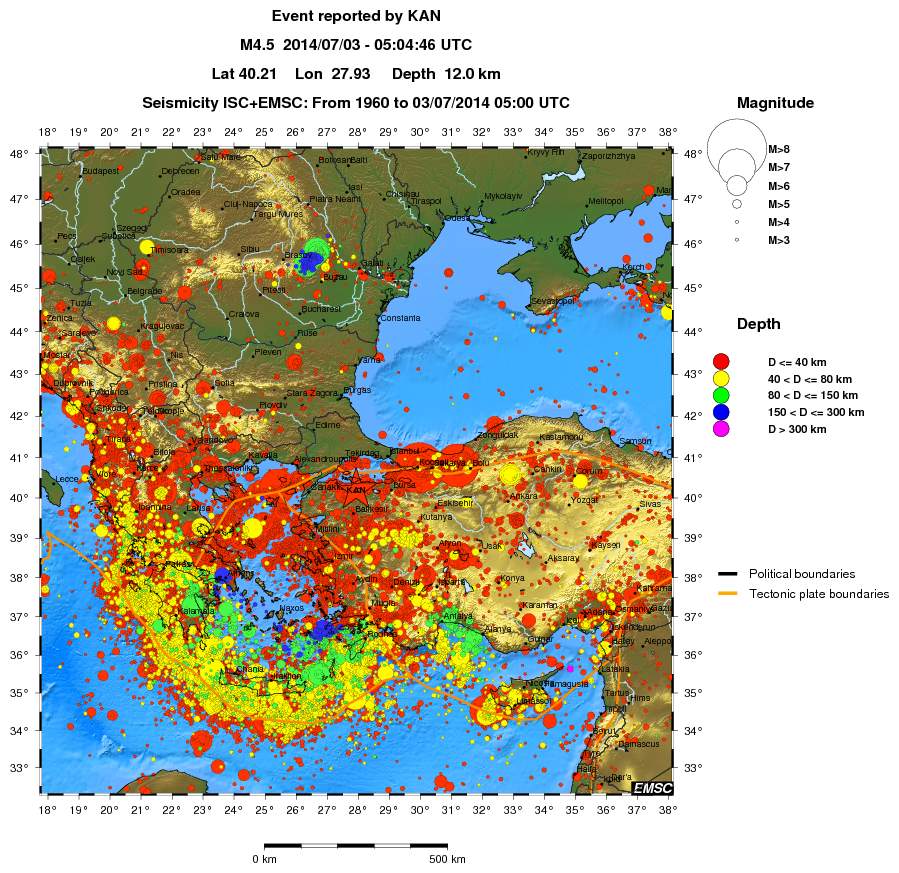 wide historical seismicity
