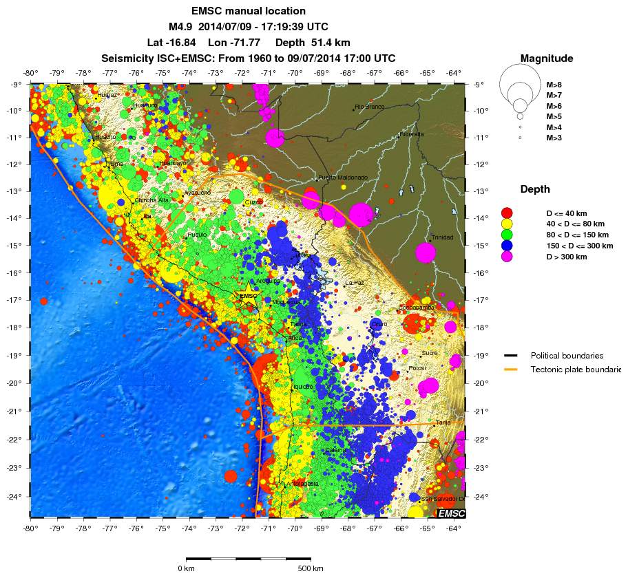 wide historical seismicity