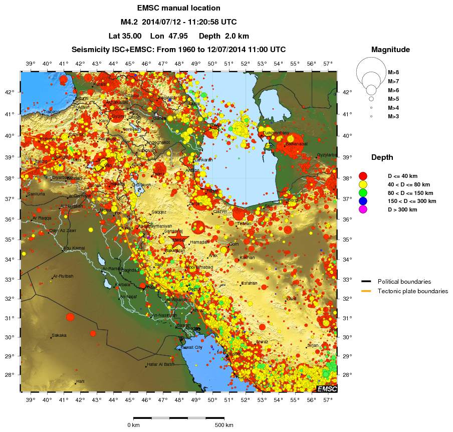 wide historical seismicity