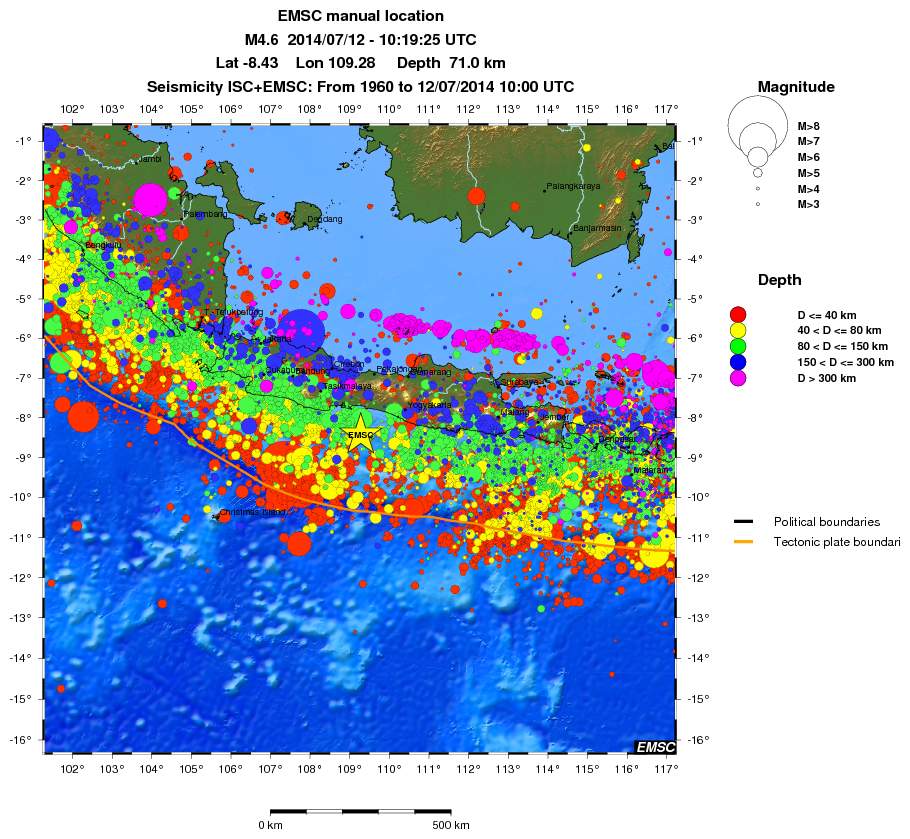 wide historical seismicity