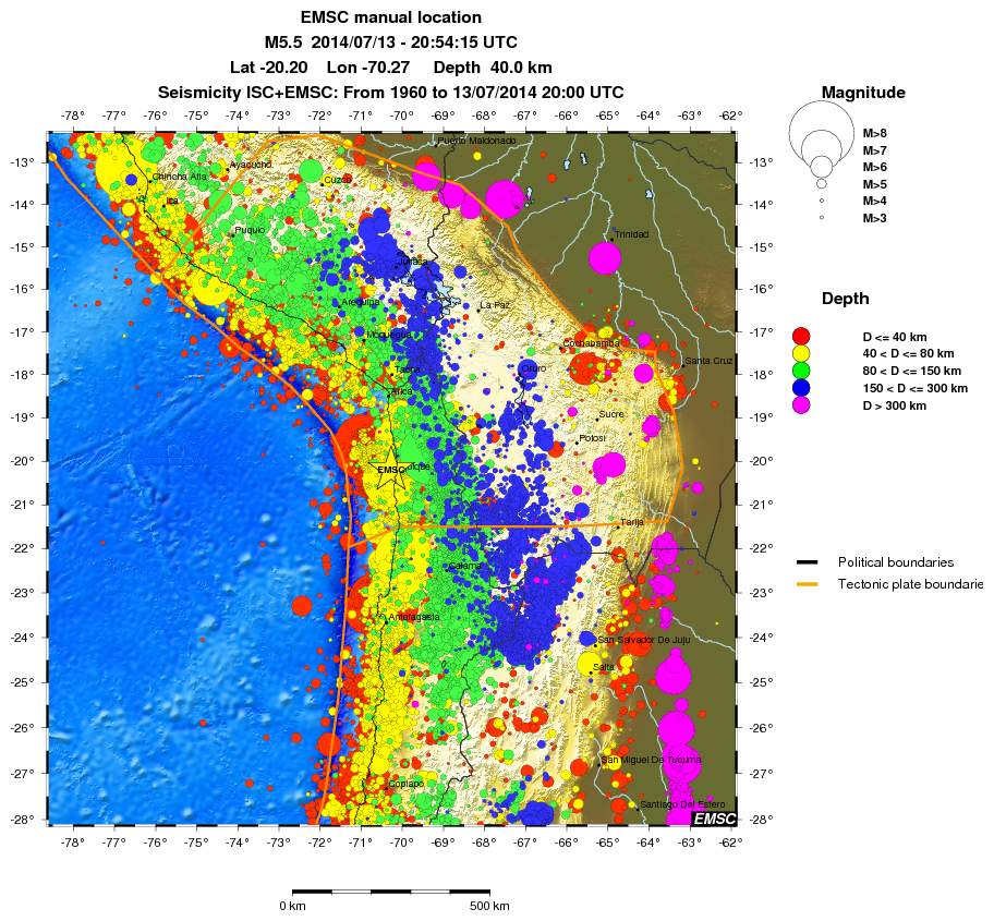 wide historical seismicity