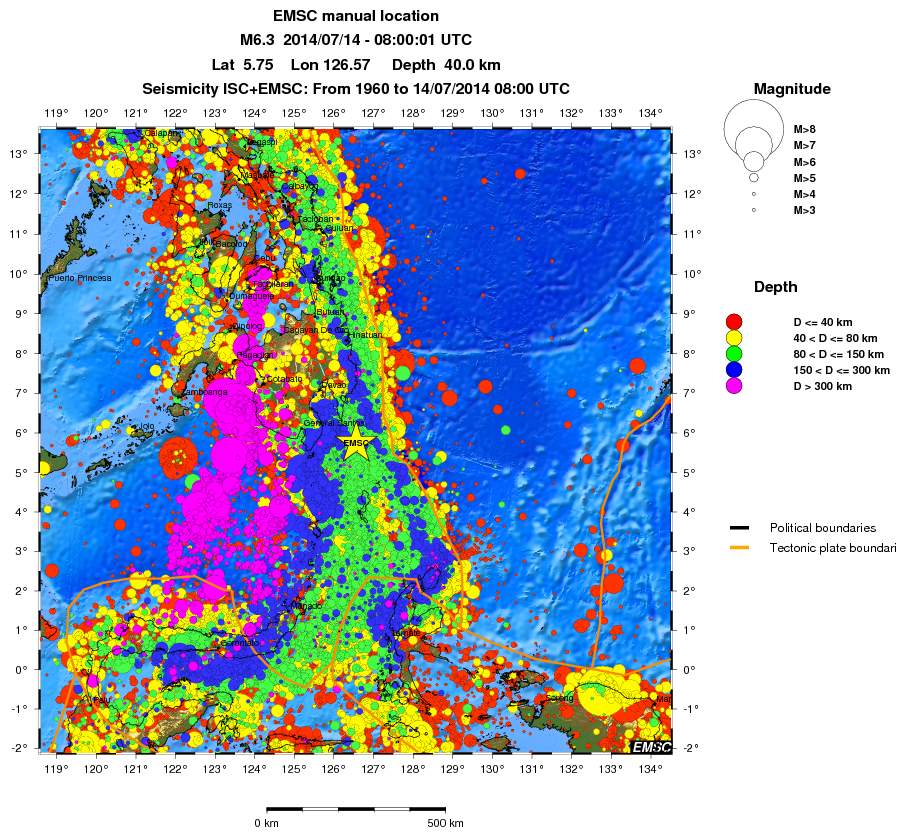 wide historical seismicity