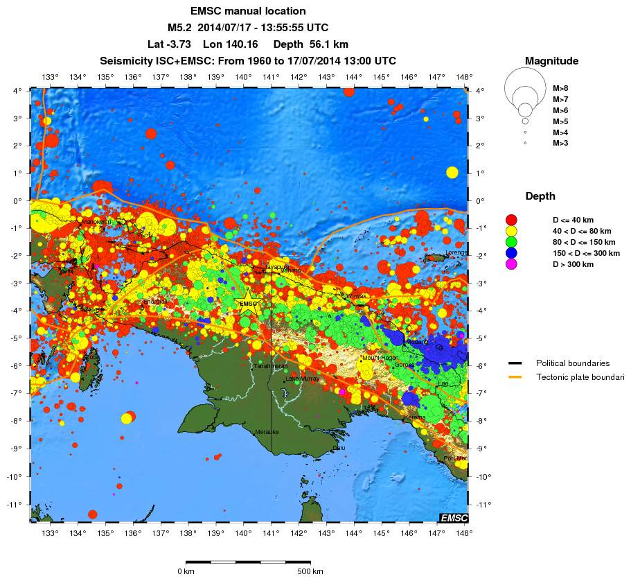 wide historical seismicity