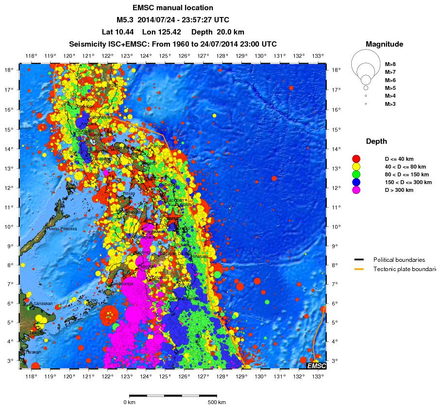 wide historical seismicity