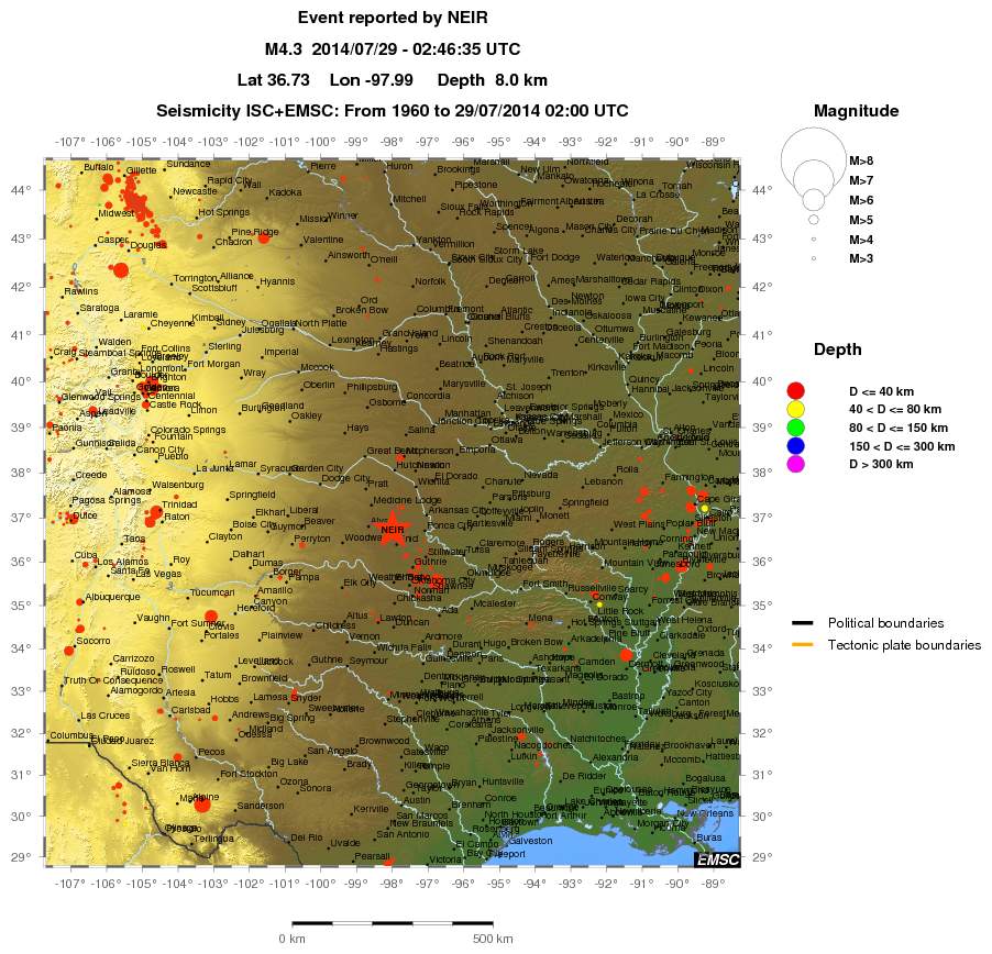 wide historical seismicity