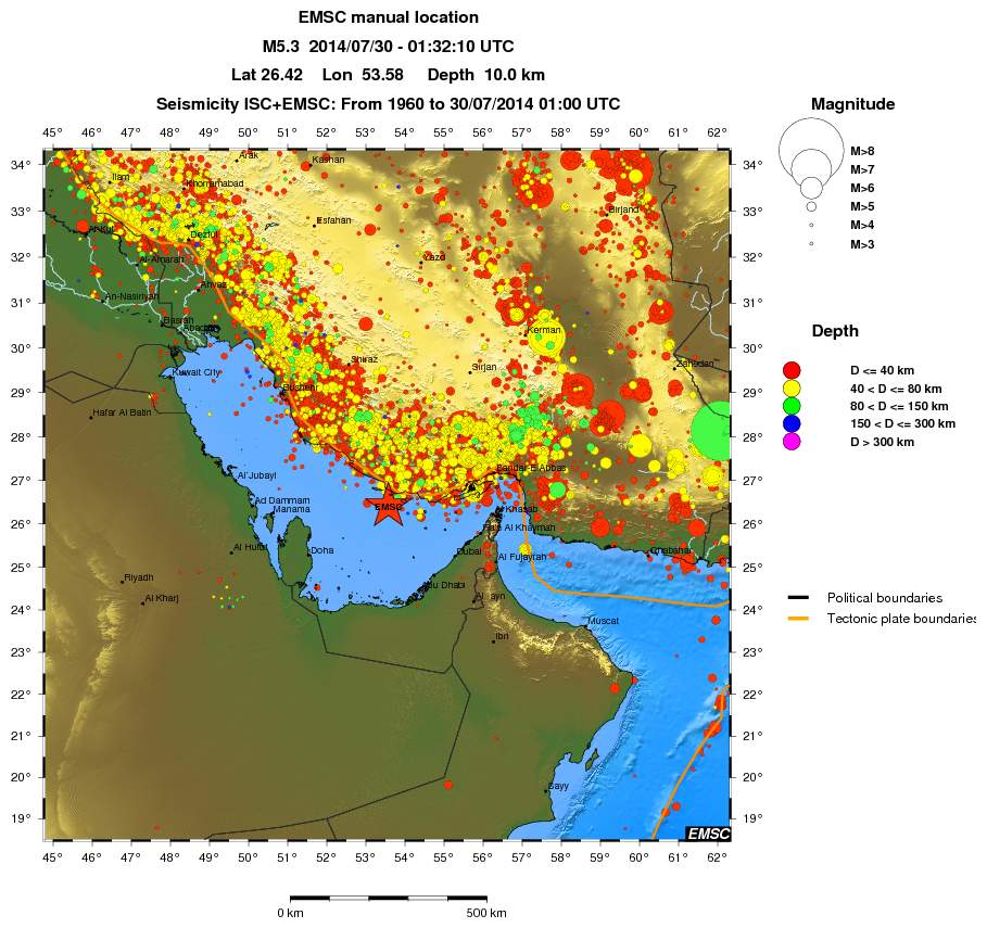 wide historical seismicity