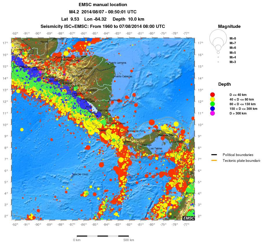 wide historical seismicity