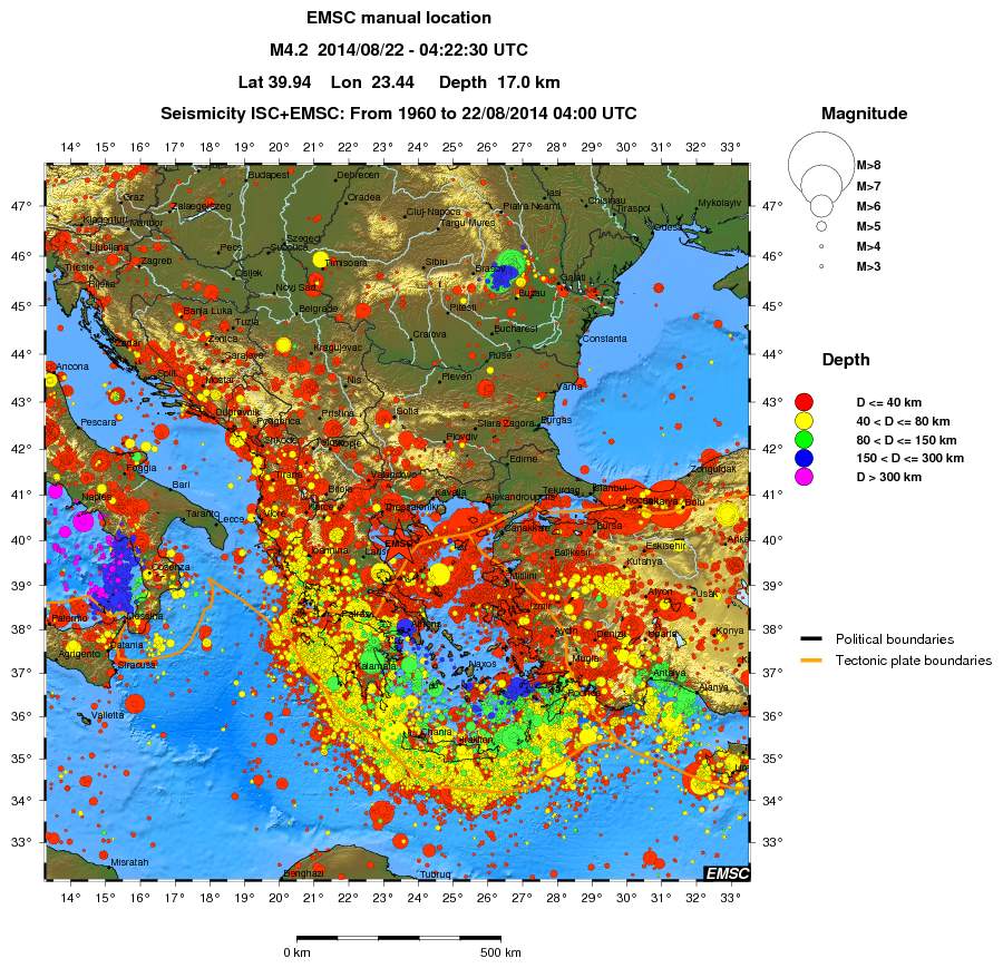 wide historical seismicity