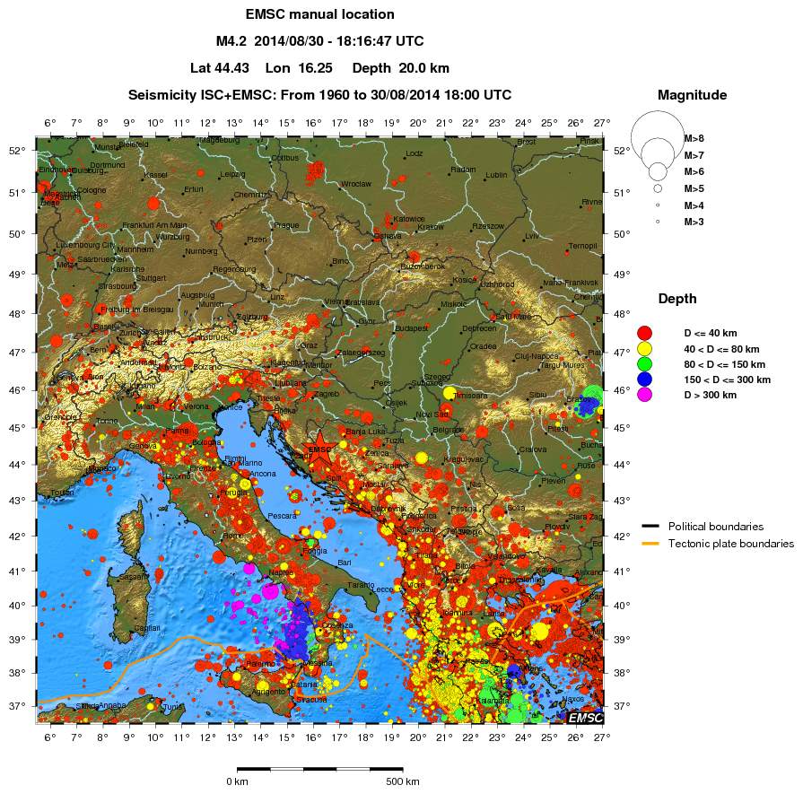 wide historical seismicity