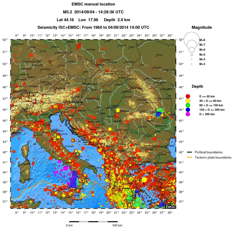 wide historical seismicity
