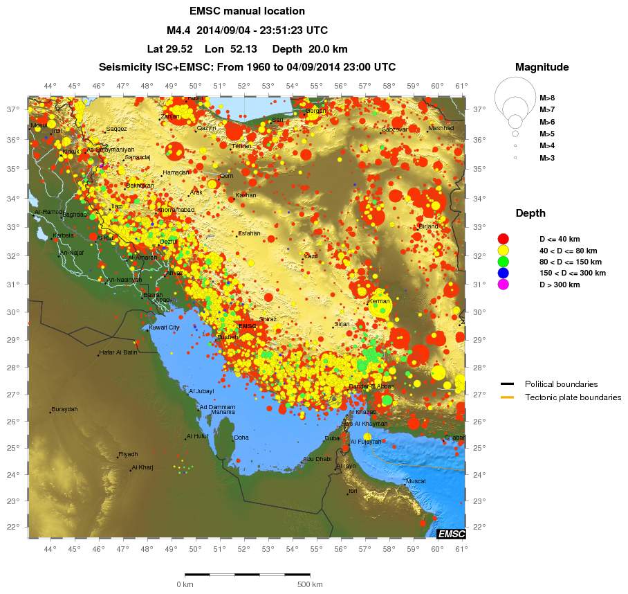 wide historical seismicity