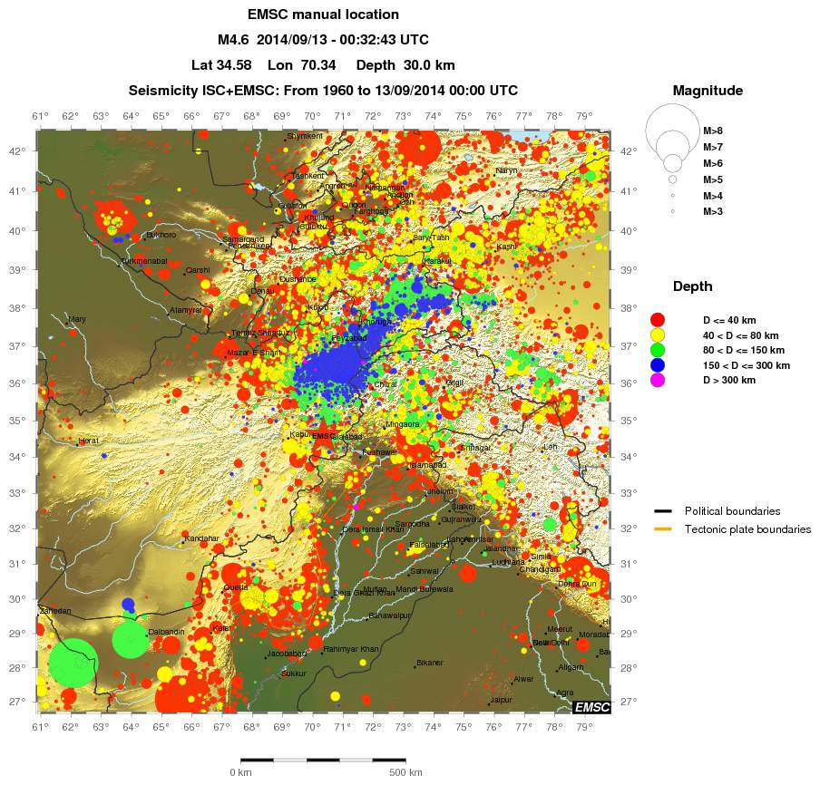 wide historical seismicity
