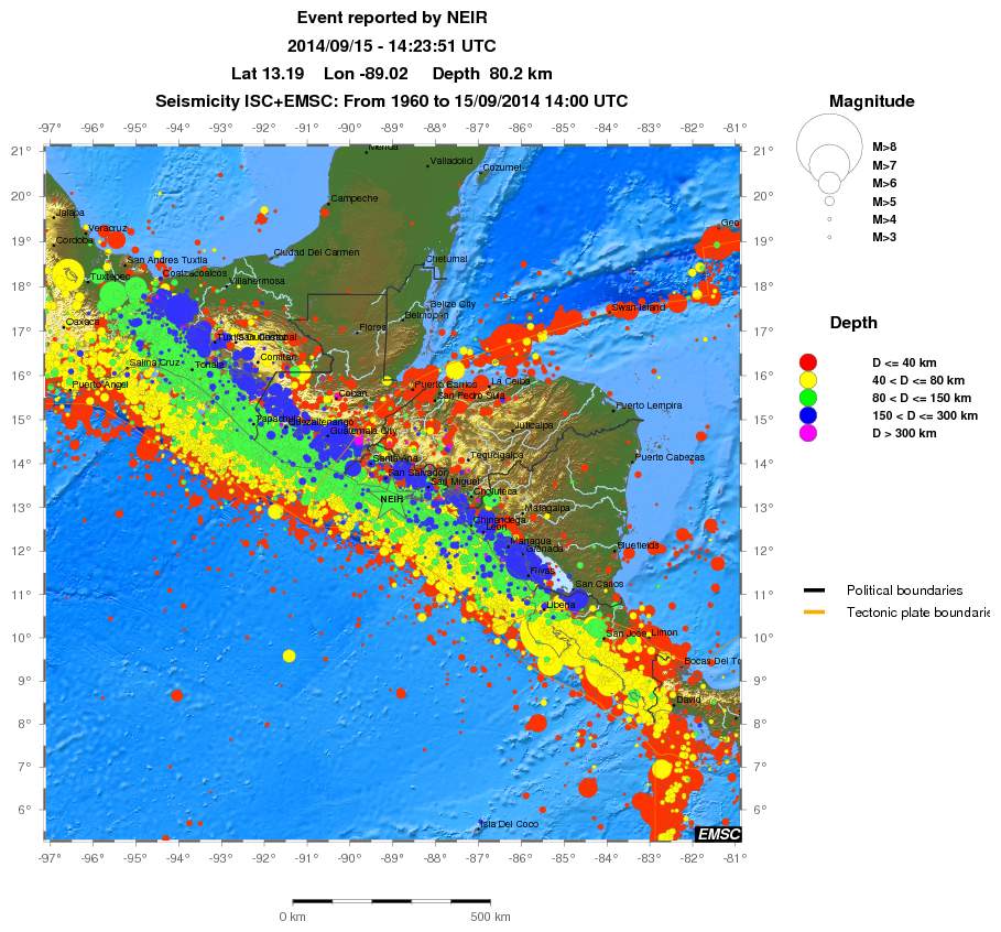wide historical seismicity