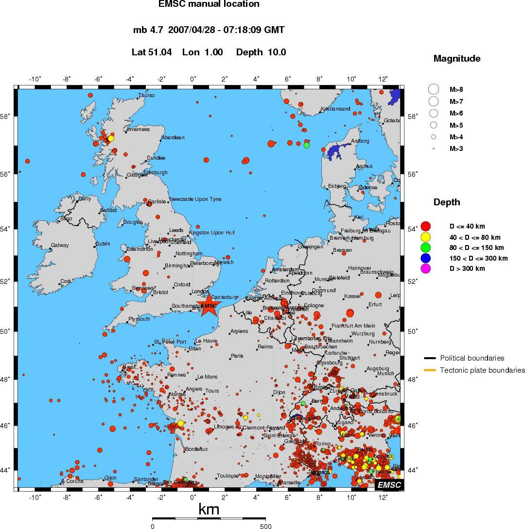 wide historical seismicity